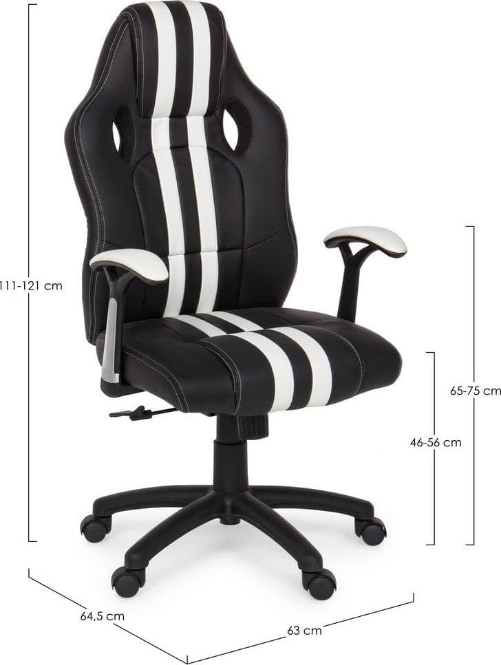 Poltrona "Spider" da gaming ed ufficio ergonomica, con braccioli, schienale reclinabile e ruote in Poltrone Decor Space - Altamura, commercioVirtuoso.it