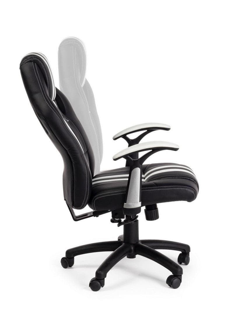 Poltrona "Spider" da gaming ed ufficio ergonomica, con braccioli, schienale reclinabile e ruote in Poltrone Decor Space - Altamura, commercioVirtuoso.it