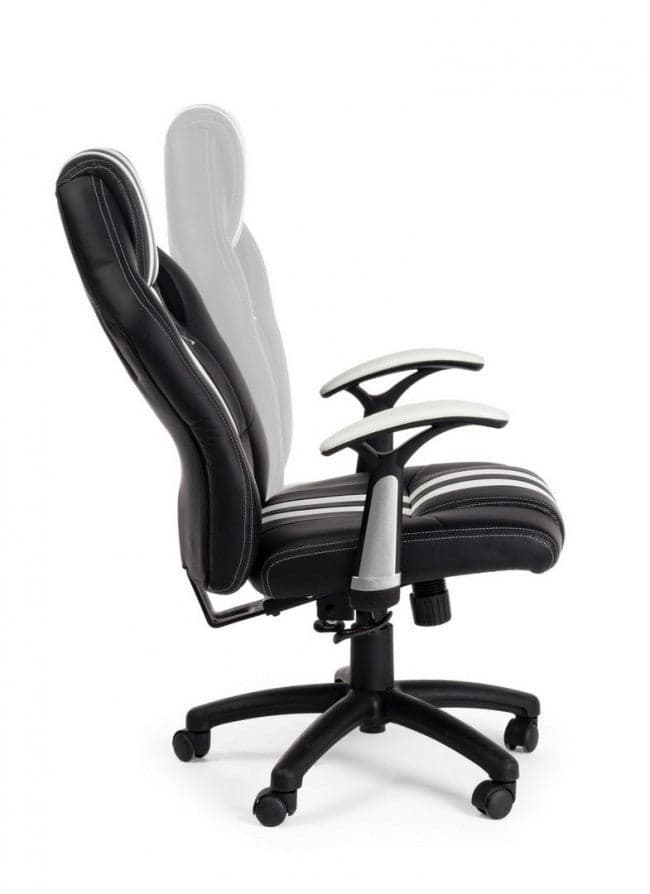 Poltrona "Spider" da gaming ed ufficio ergonomica, con braccioli, schienale reclinabile e ruote in Poltrone Decor Space - Altamura, commercioVirtuoso.it