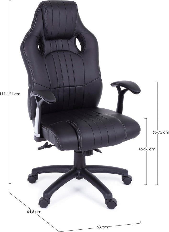Poltrona "Spider" da gaming ed ufficio ergonomica, con braccioli, schienale reclinabile e ruote in Poltrone Decor Space - Altamura, commercioVirtuoso.it
