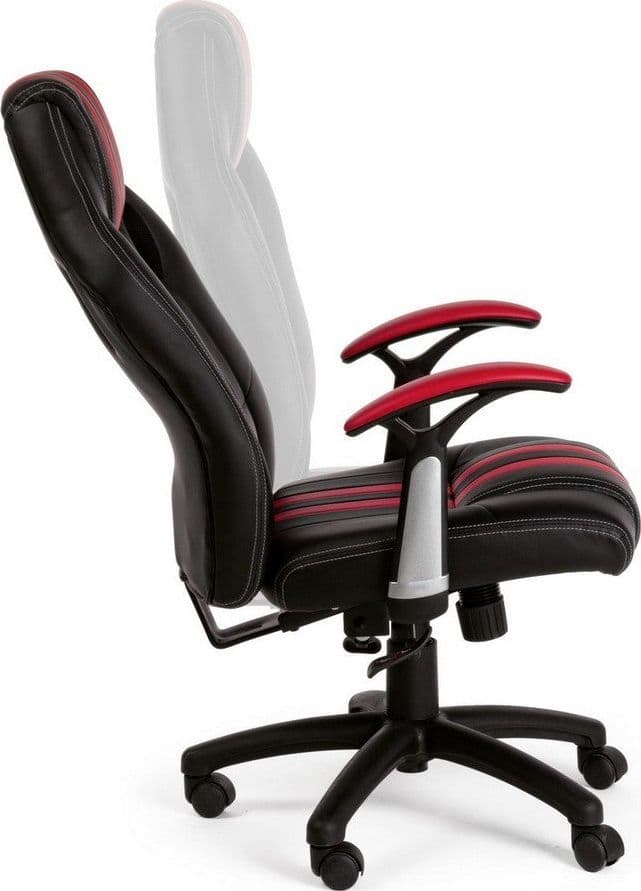 Poltrona "Spider" da gaming ed ufficio ergonomica, con braccioli, schienale reclinabile e ruote - 25