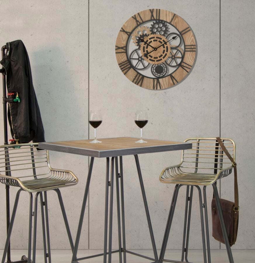 Orologio-da-parete-con-ingranaggi-in-ferro-e-legno-MDF-per-salotto-e-cucina