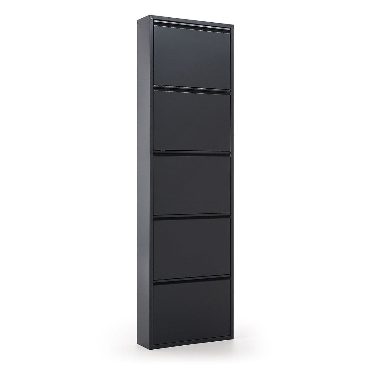 Scarpiera Slim in metallo Nero con ante basculanti porta scarpe salvaspazio da interno in Scaffali portascarpe da armadio Decor Space - Altamura, commercioVirtuoso.it