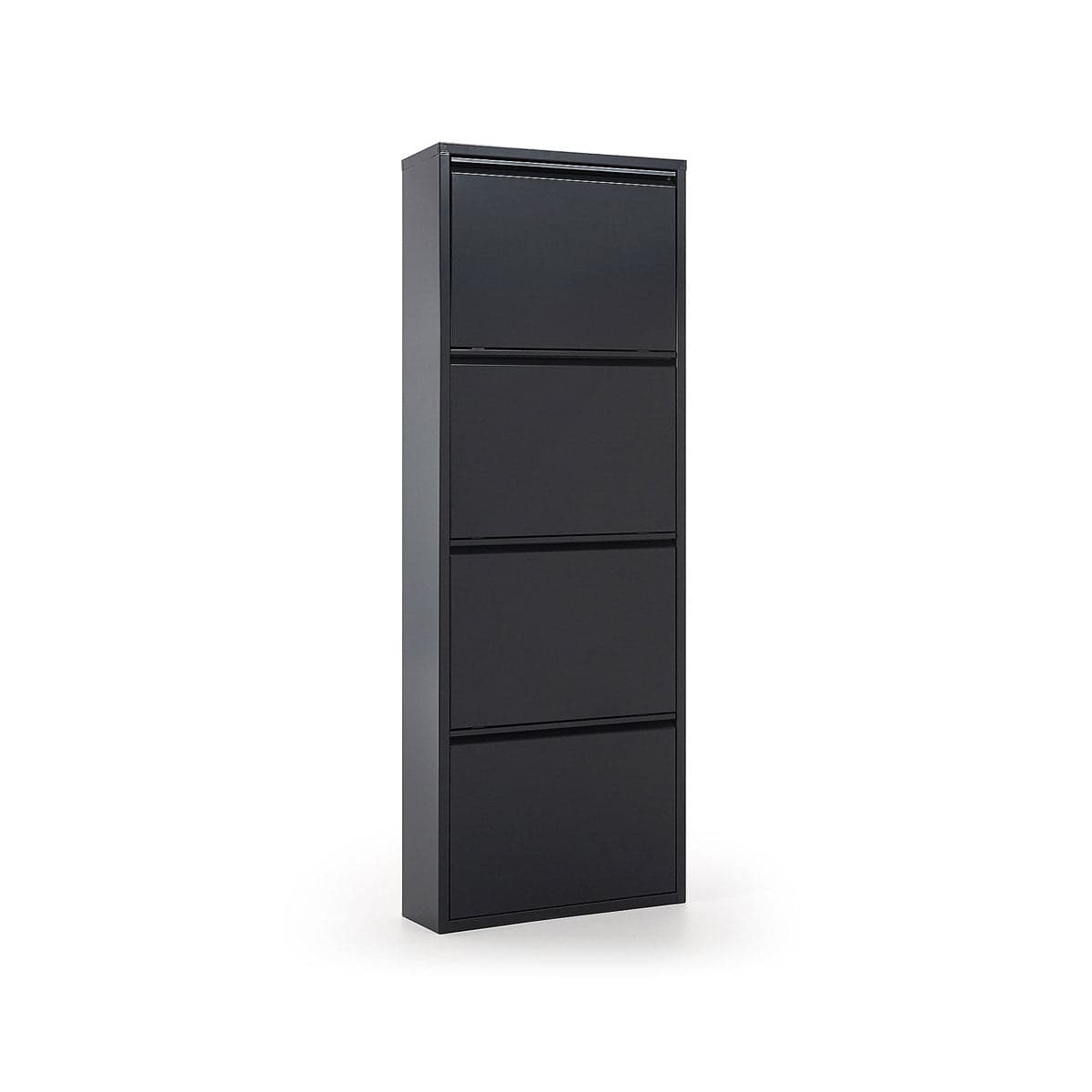 Scarpiera Slim in metallo Nero con ante basculanti porta scarpe salvaspazio da interno in Scaffali portascarpe da armadio Decor Space - Altamura, commercioVirtuoso.it