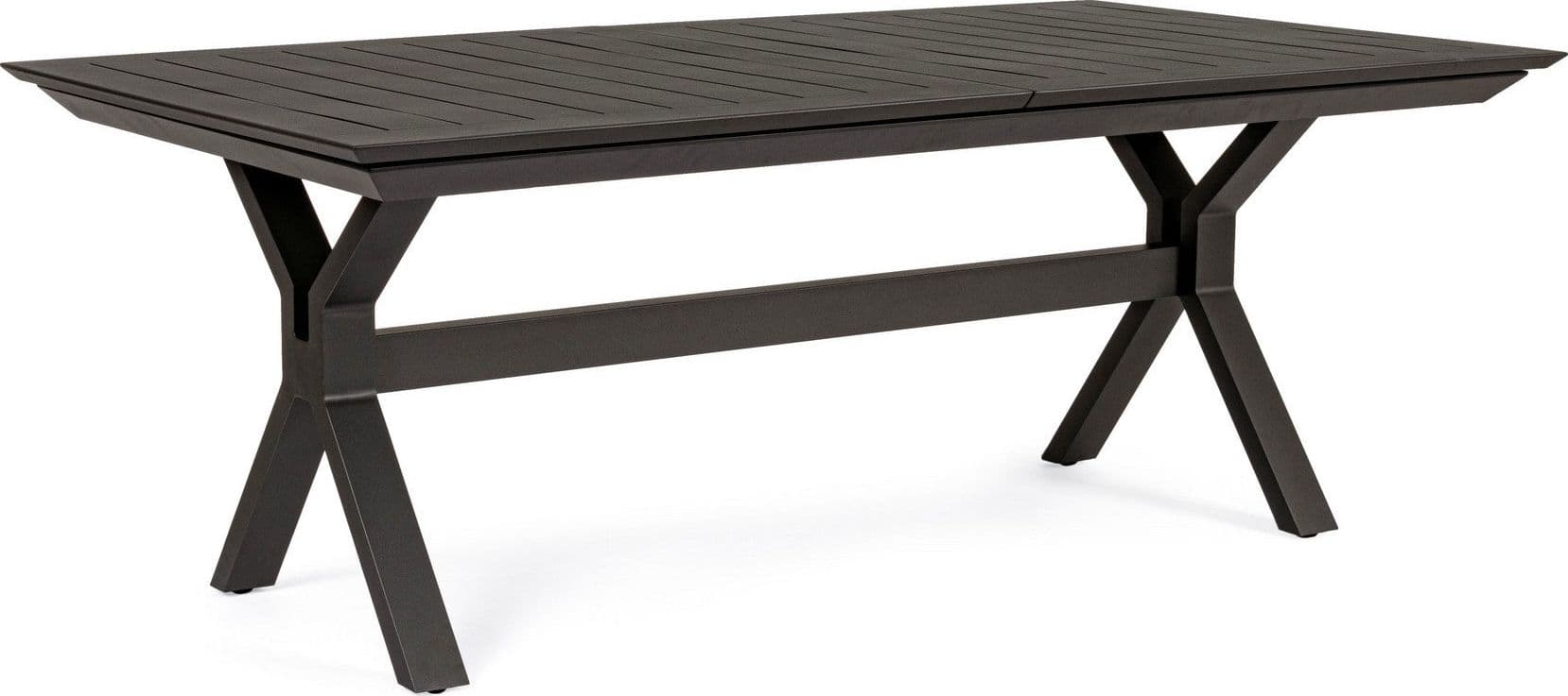 Tavolo allungabile "Kenyon" con struttura in alluminio, prolunga centrale, per esterno in Tavoli standard Decor Space - Altamura, commercioVirtuoso.it