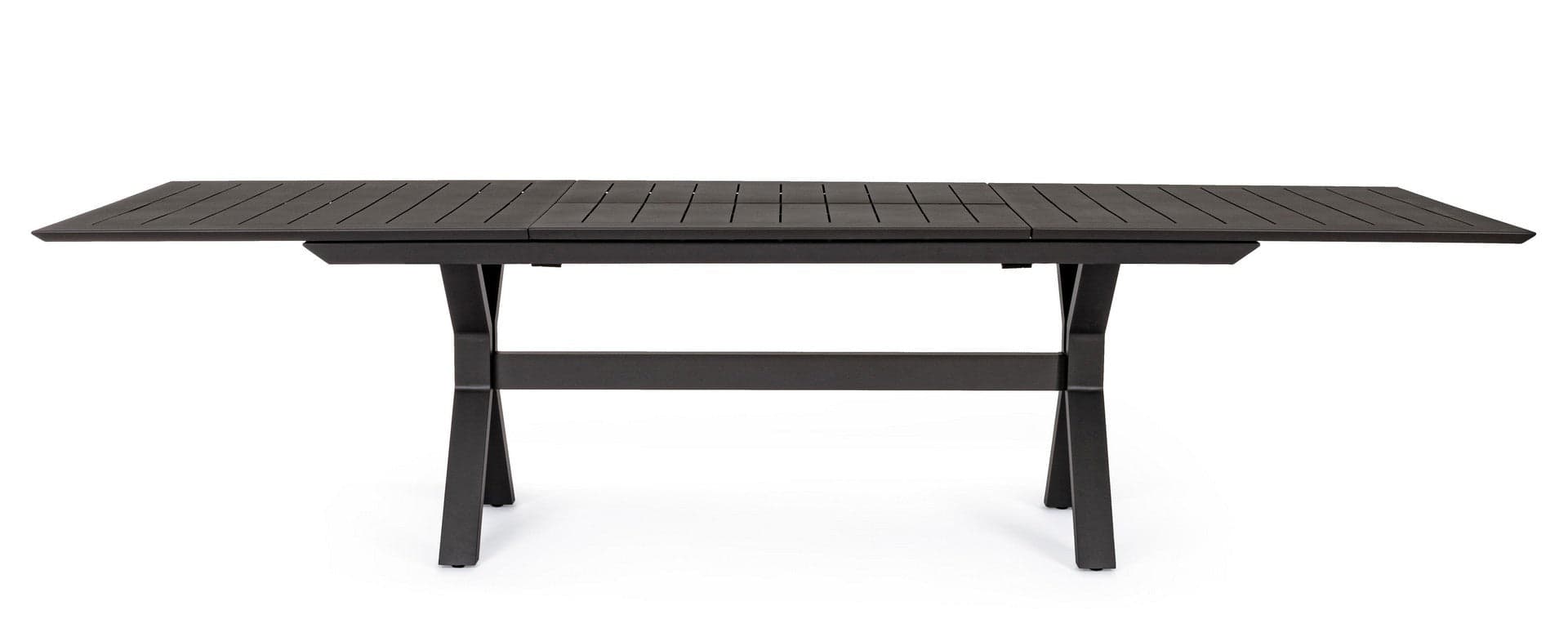 Tavolo allungabile "Kenyon" con struttura in alluminio, prolunga centrale, per esterno in Tavoli standard Decor Space - Altamura, commercioVirtuoso.it