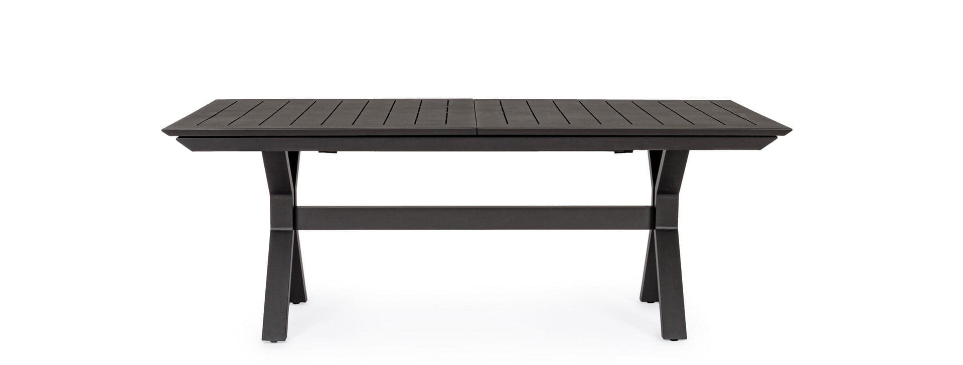 Tavolo allungabile "Kenyon" con struttura in alluminio, prolunga centrale, per esterno in Tavoli standard Decor Space - Altamura, commercioVirtuoso.it