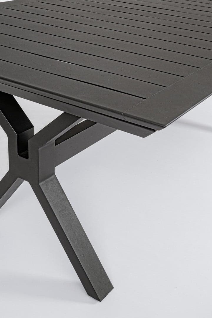 Tavolo allungabile "Kenyon" con struttura in alluminio, prolunga centrale, per esterno in Tavoli standard Decor Space - Altamura, commercioVirtuoso.it