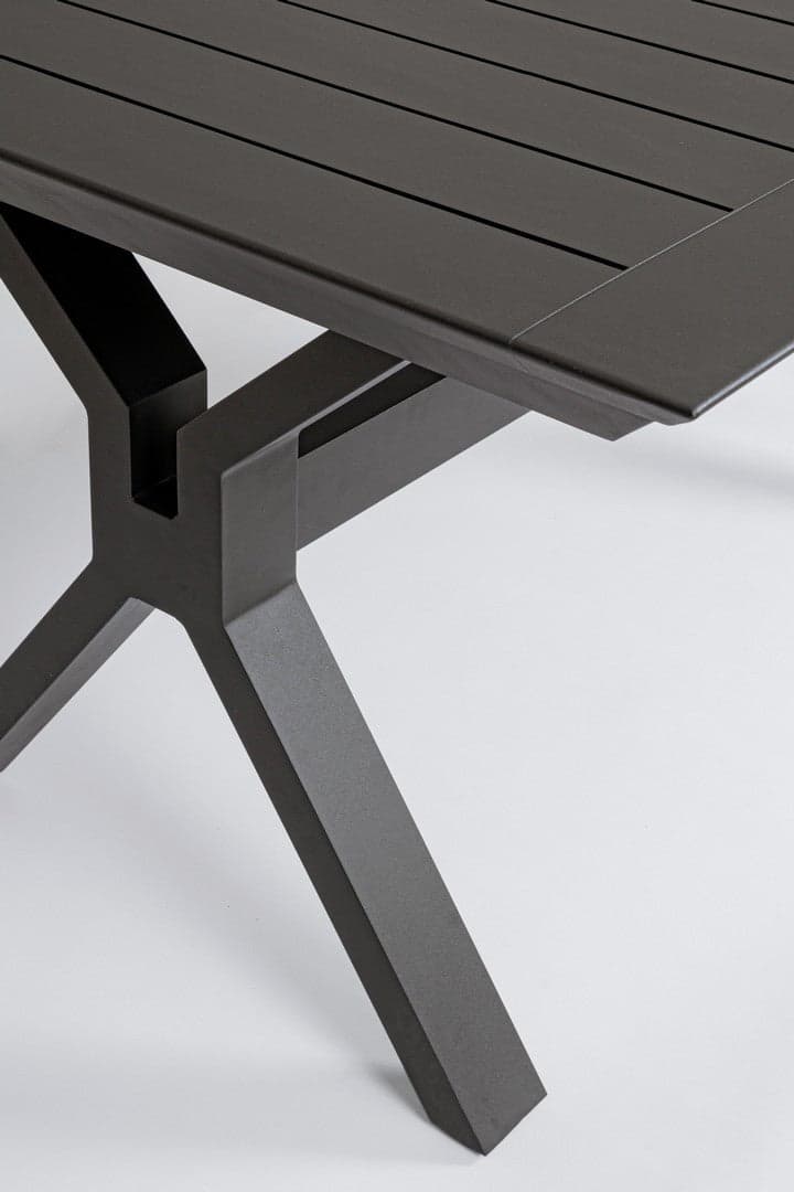 Tavolo allungabile "Kenyon" con struttura in alluminio, prolunga centrale, per esterno in Tavoli standard Decor Space - Altamura, commercioVirtuoso.it