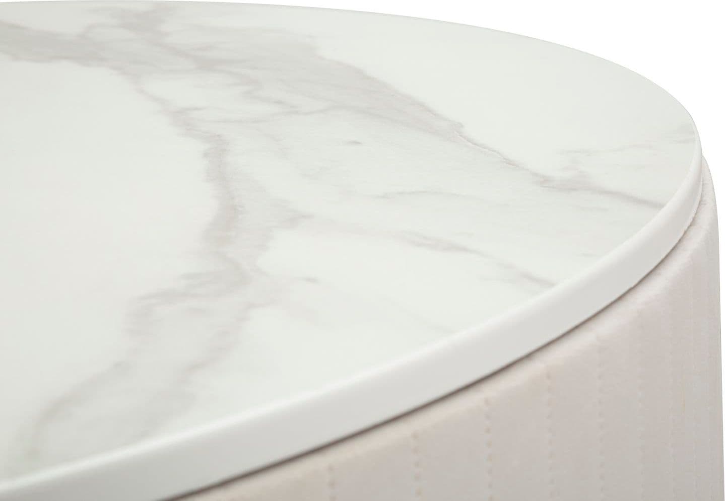 Tavolo da caffè "Montpellier" struttura in metallo, legno e velluto per interni in Console e tavoli da divano Decor Space - Altamura, commercioVirtuoso.it