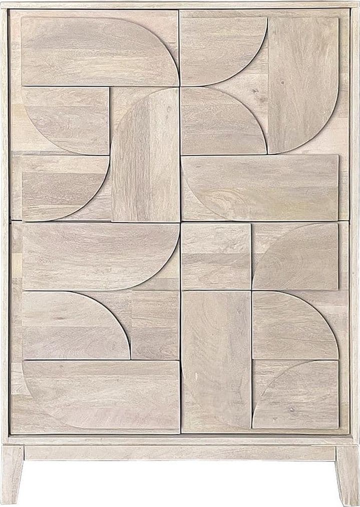 Mobile credenza "Archita" in mdf-legno di mango, schienale in mdf in Credenze Decor Space - Altamura, commercioVirtuoso.it