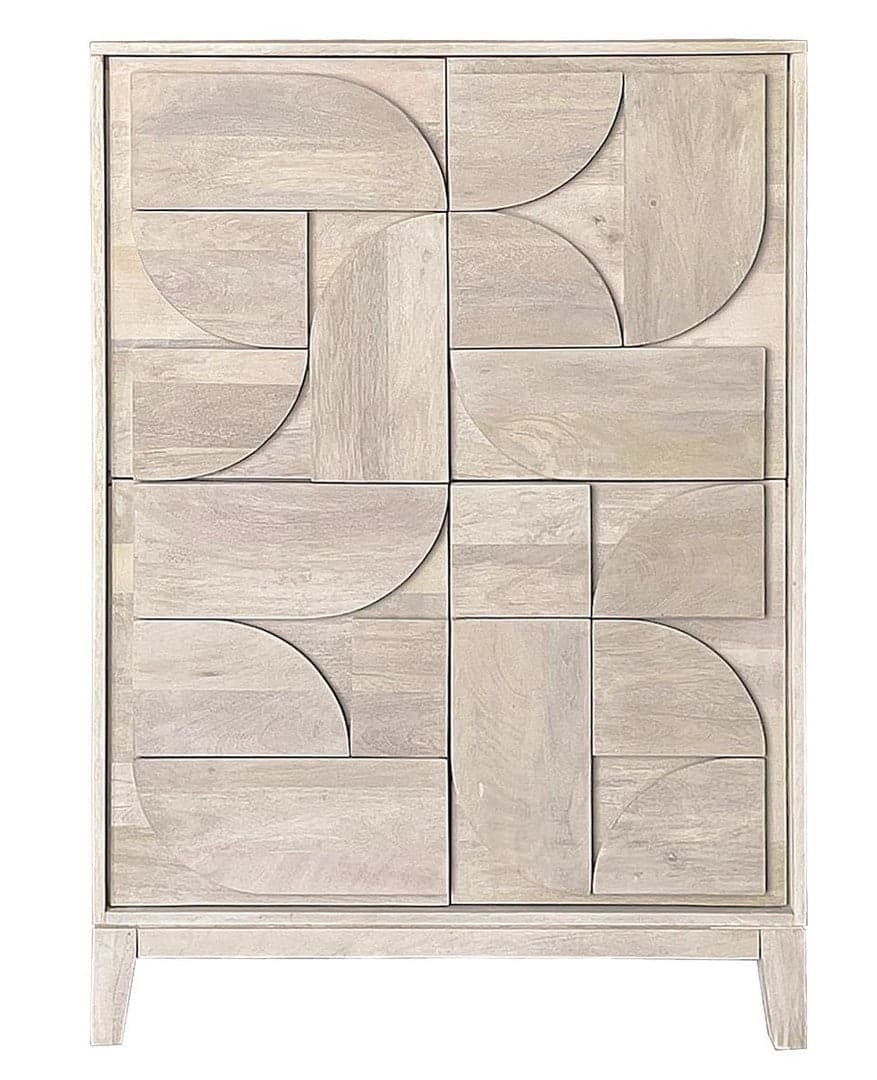 Mobile credenza "Archita" in mdf-legno di mango, schienale in mdf in Credenze Decor Space - Altamura, commercioVirtuoso.it