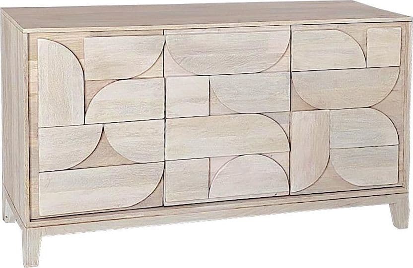 Mobile credenza "Archita" in mdf-legno di mango, schienale in mdf in Credenze Decor Space - Altamura, commercioVirtuoso.it