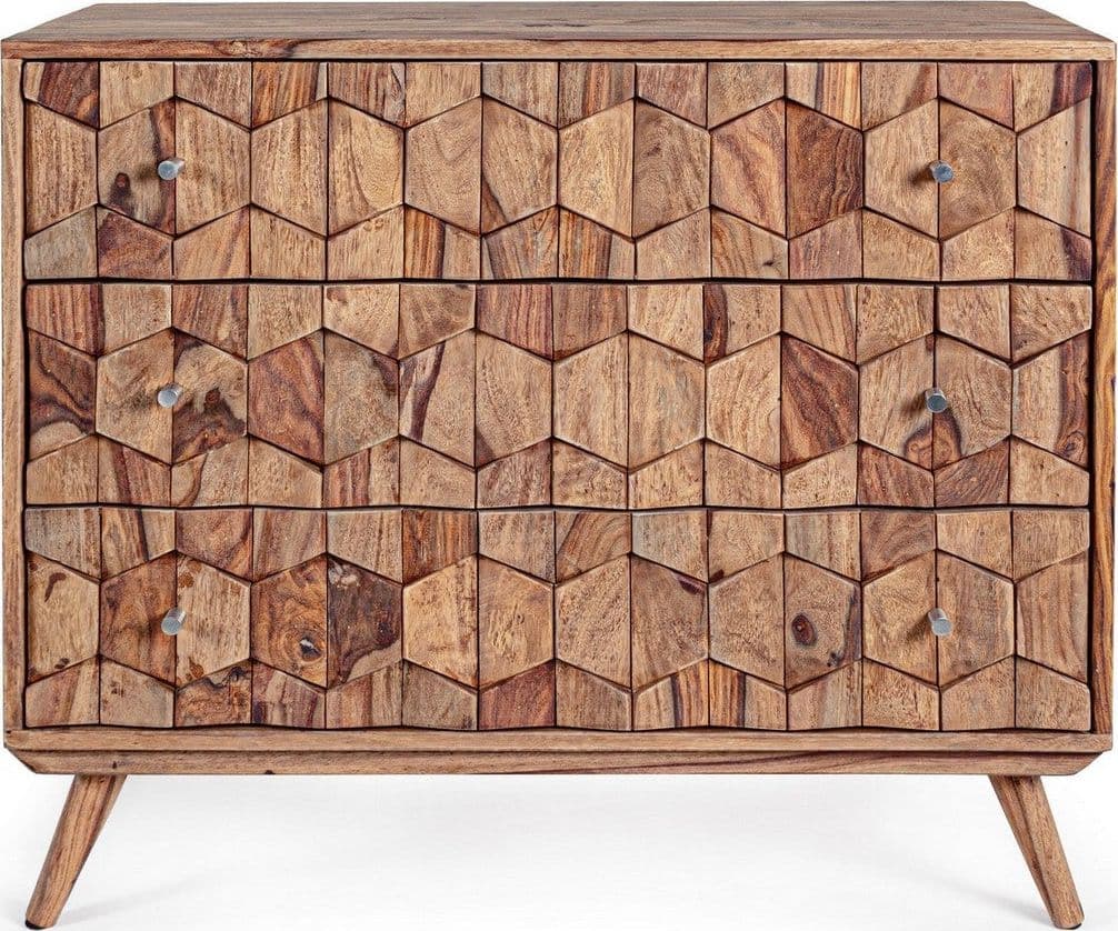 Cassettiera "Kant" per interno, con 3 Cassetti, 92 x 44 x 67 cm in Cassettiere Decor Space - Altamura, commercioVirtuoso.it