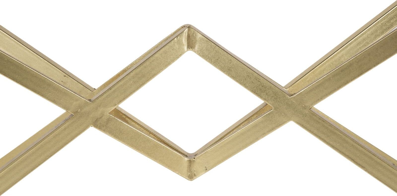 Console "Piramid" struttura in ferro color oro e vetro per interni in Credenze Decor Space - Altamura, commercioVirtuoso.it