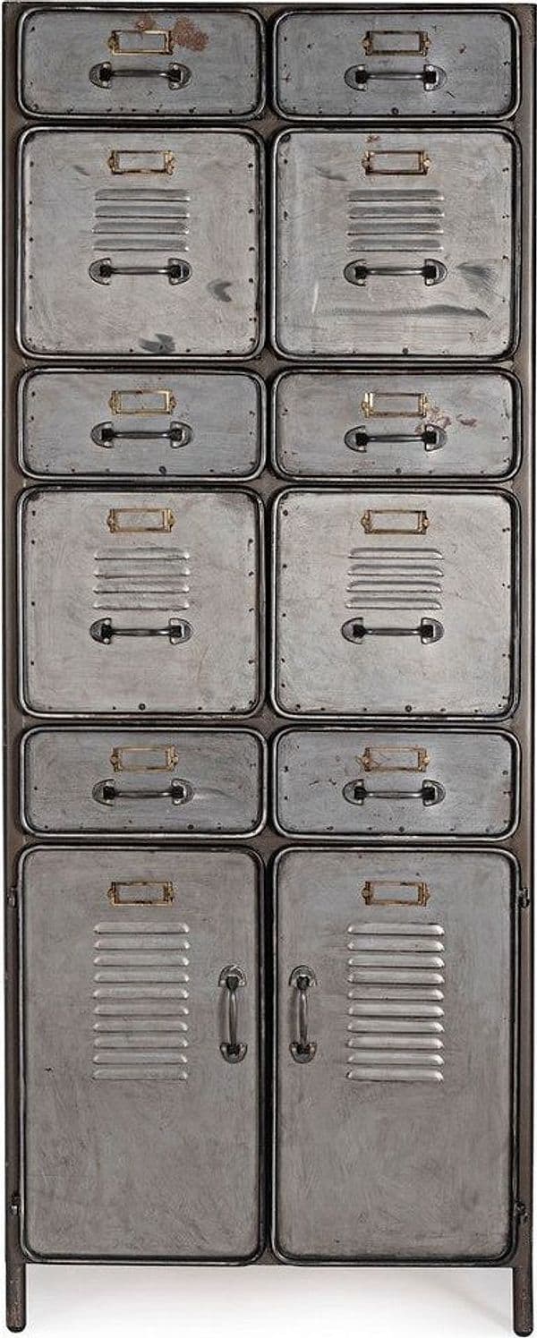 Cassettiera "Store" per interno, con 2 Ante-10 Cassetti, 71 x 38.5 x 176 cm in Cassettiere Decor Space - Altamura, commercioVirtuoso.it