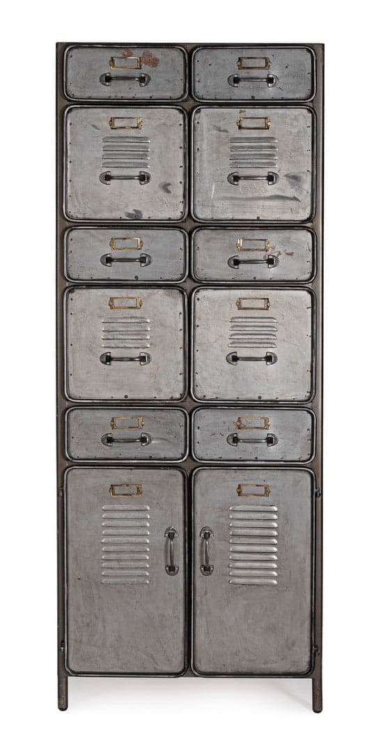 Cassettiera "Store" per interno, con 2 Ante-10 Cassetti, 71 x 38.5 x 176 cm in Cassettiere Decor Space - Altamura, commercioVirtuoso.it