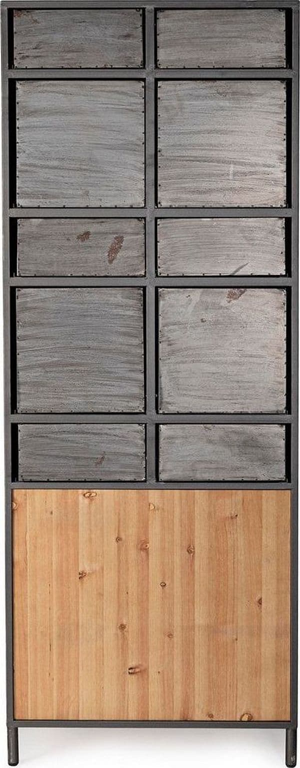 Cassettiera "Store" per interno, con 2 Ante-10 Cassetti, 71 x 38.5 x 176 cm in Cassettiere Decor Space - Altamura, commercioVirtuoso.it