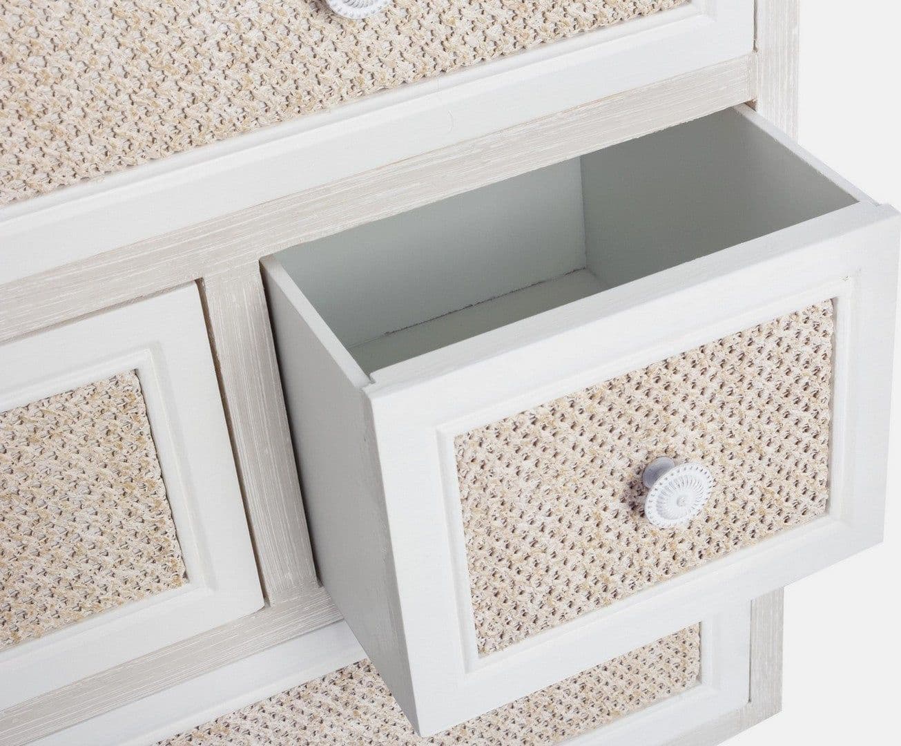 Cassettiera "Montiel" per interno, con 6 Cassetti, 66.5 x 36.5 x 76.5 cm in Cassettiere Decor Space - Altamura, commercioVirtuoso.it