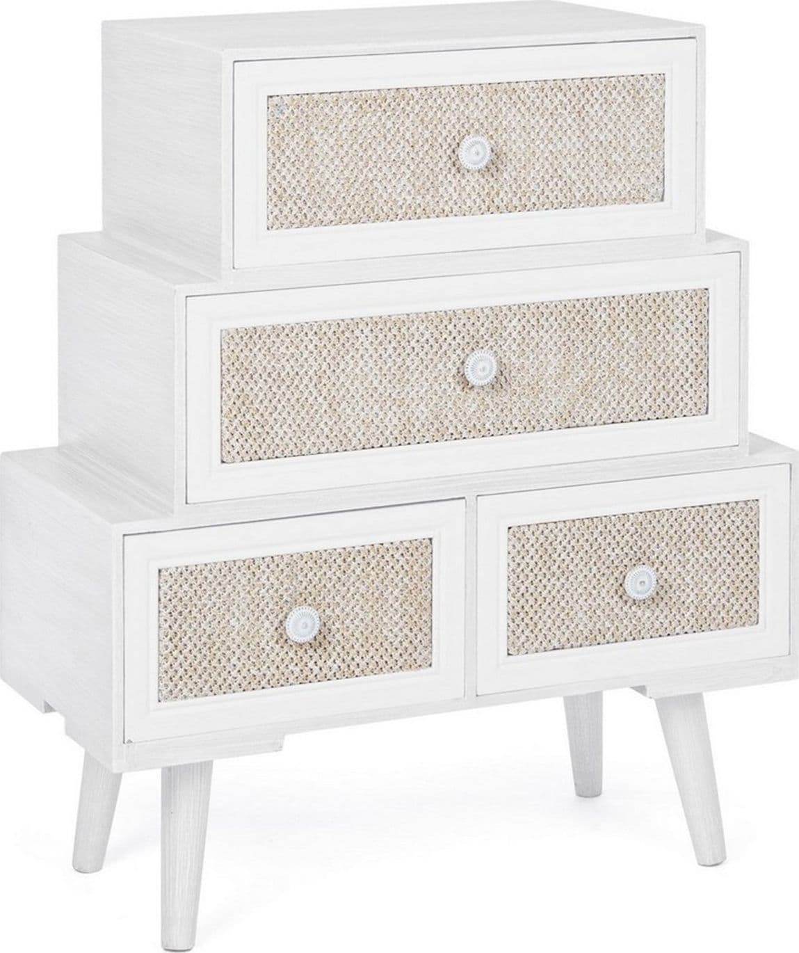 Cassettiera "Montiel" per interno, con 6 Cassetti, 66.5 x 36.5 x 76.5 cm in Cassettiere Decor Space - Altamura, commercioVirtuoso.it