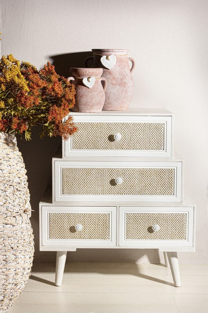 Cassettiera "Montiel" per interno, con 6 Cassetti, 66.5 x 36.5 x 76.5 cm in Cassettiere Decor Space - Altamura, commercioVirtuoso.it