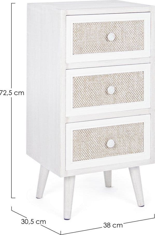 Cassettiera "Montiel" per interno, con 6 Cassetti, 66.5 x 36.5 x 76.5 cm - 21
