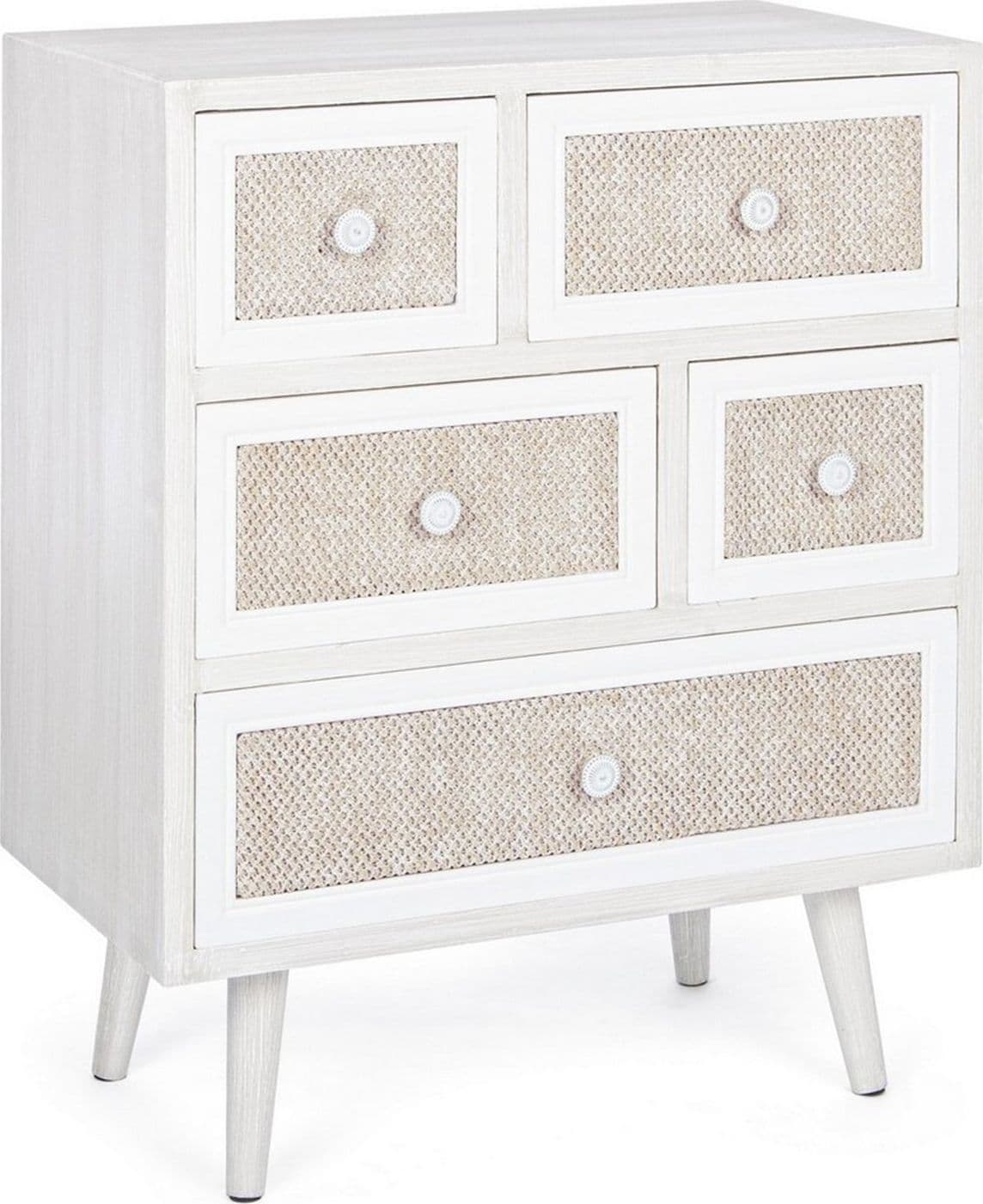 Cassettiera "Montiel" per interno, con 6 Cassetti, 66.5 x 36.5 x 76.5 cm in Cassettiere Decor Space - Altamura, commercioVirtuoso.it