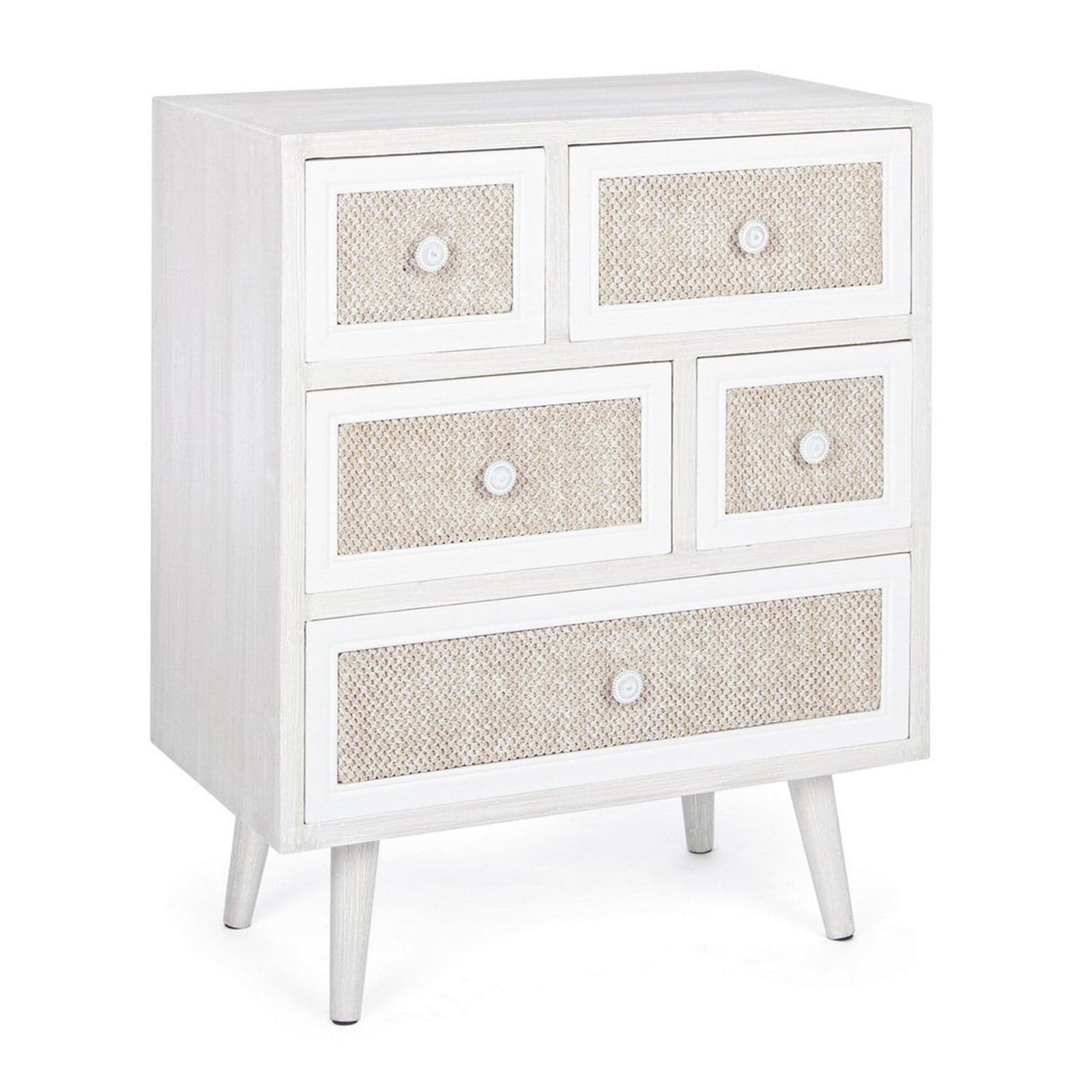 Cassettiera "Montiel" per interno, con 6 Cassetti, 66.5 x 36.5 x 76.5 cm in Cassettiere Decor Space - Altamura, commercioVirtuoso.it