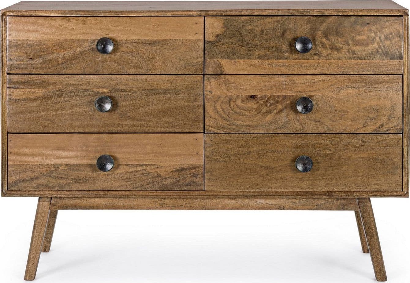 Cassettiera "Sylvester" per interno, con 6 Cassetti, 124 x 50 x 70 cm in Cassettiere Decor Space - Altamura, commercioVirtuoso.it