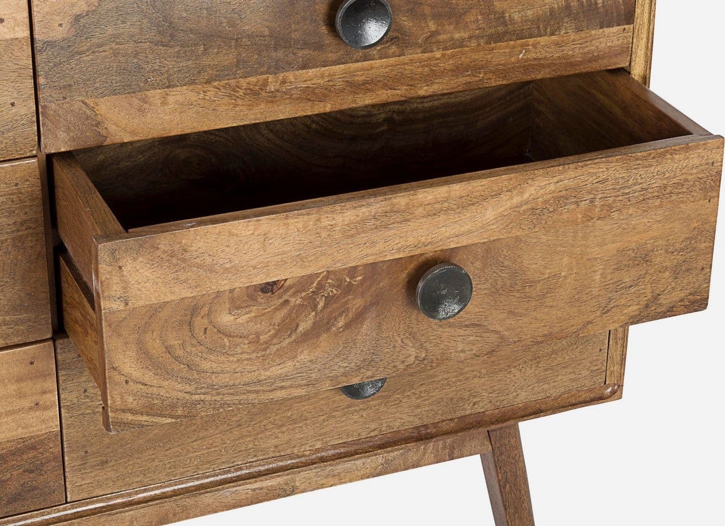 Cassettiera "Sylvester" per interno, con 6 Cassetti, 124 x 50 x 70 cm in Cassettiere Decor Space - Altamura, commercioVirtuoso.it