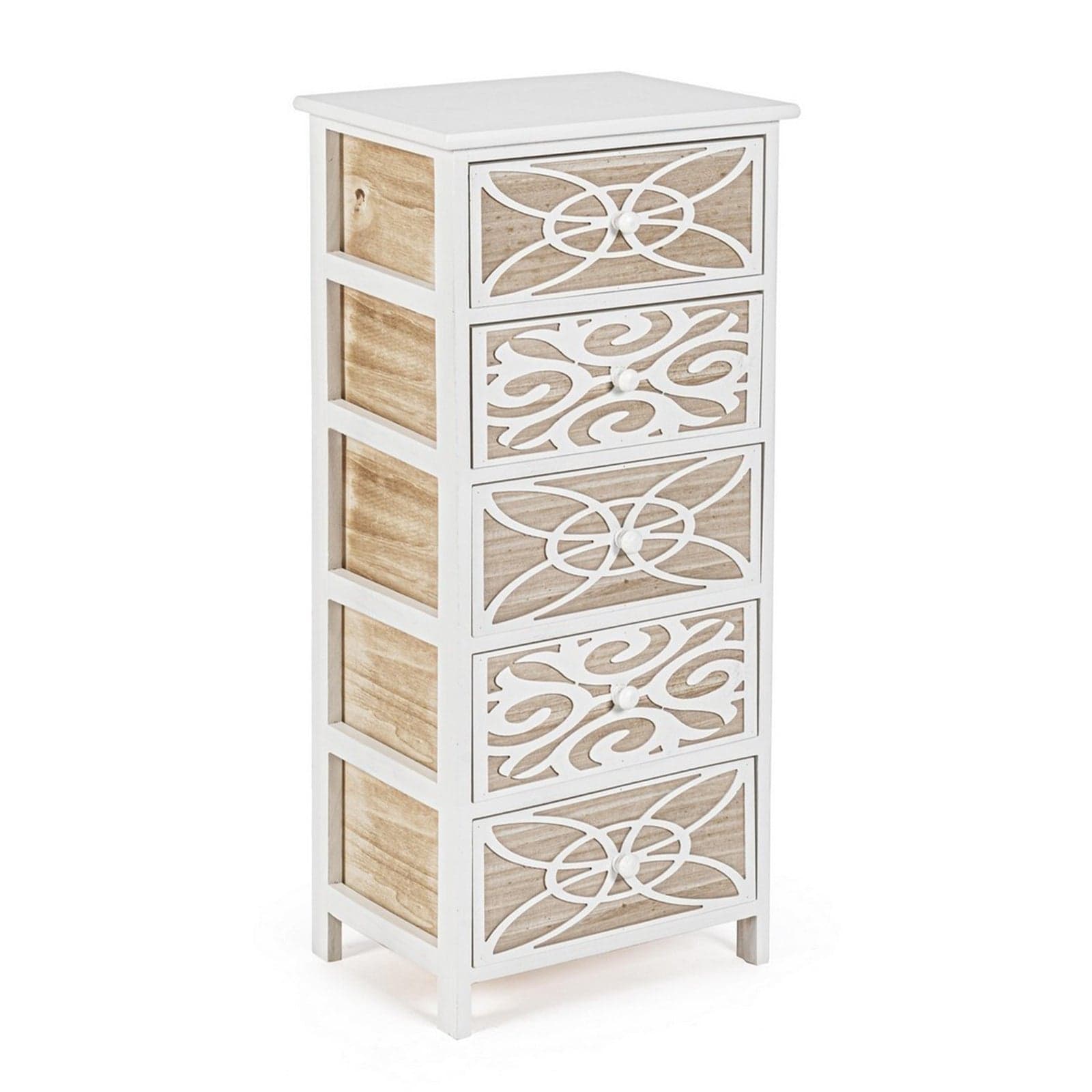 Cassettiera "Pattern" per interno, con 5 Cassetti, 29 x 35 x 101 cm in Cassettiere Decor Space - Altamura, commercioVirtuoso.it