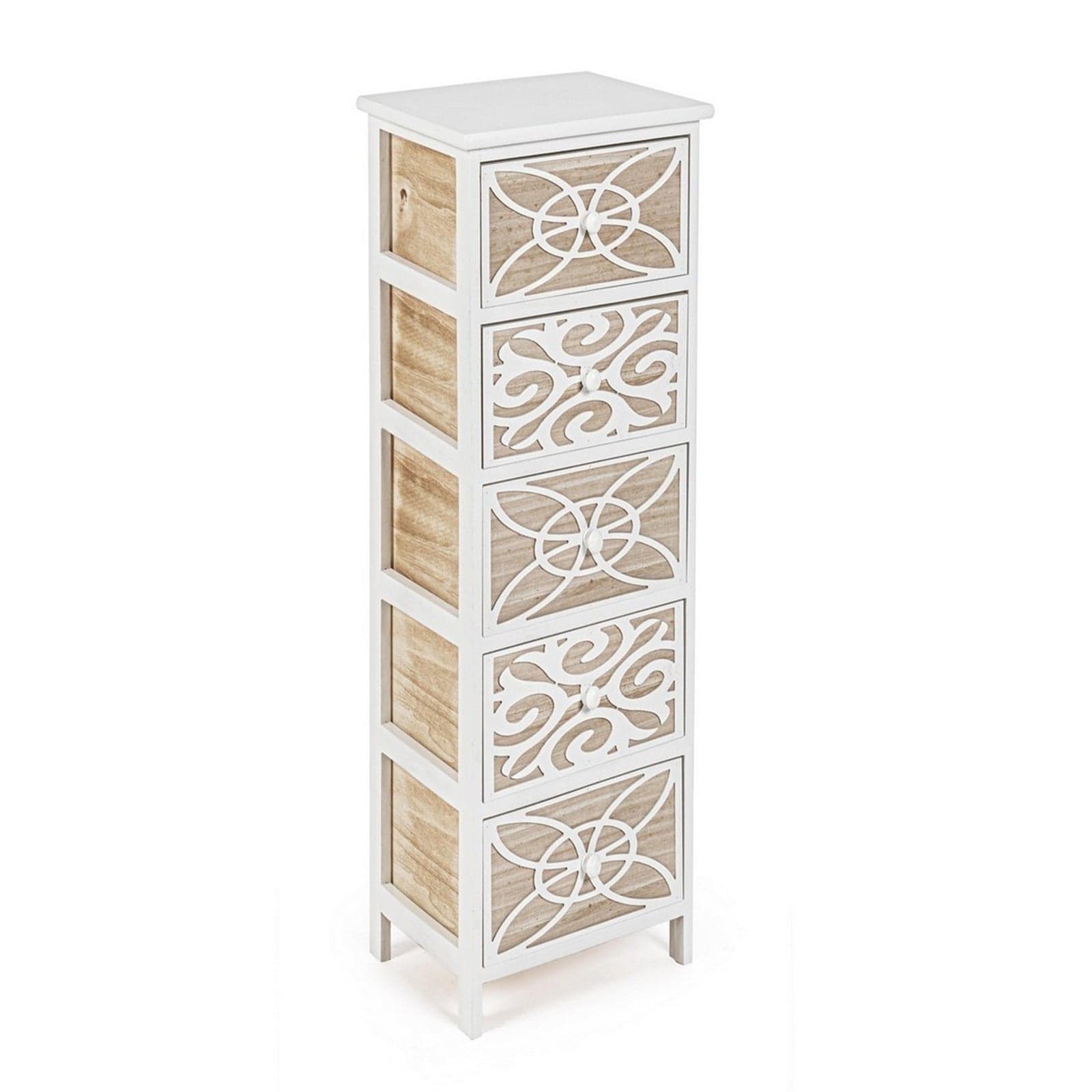 Cassettiera "Pattern" per interno, con 5 Cassetti, 29 x 35 x 101 cm in Cassettiere Decor Space - Altamura, commercioVirtuoso.it