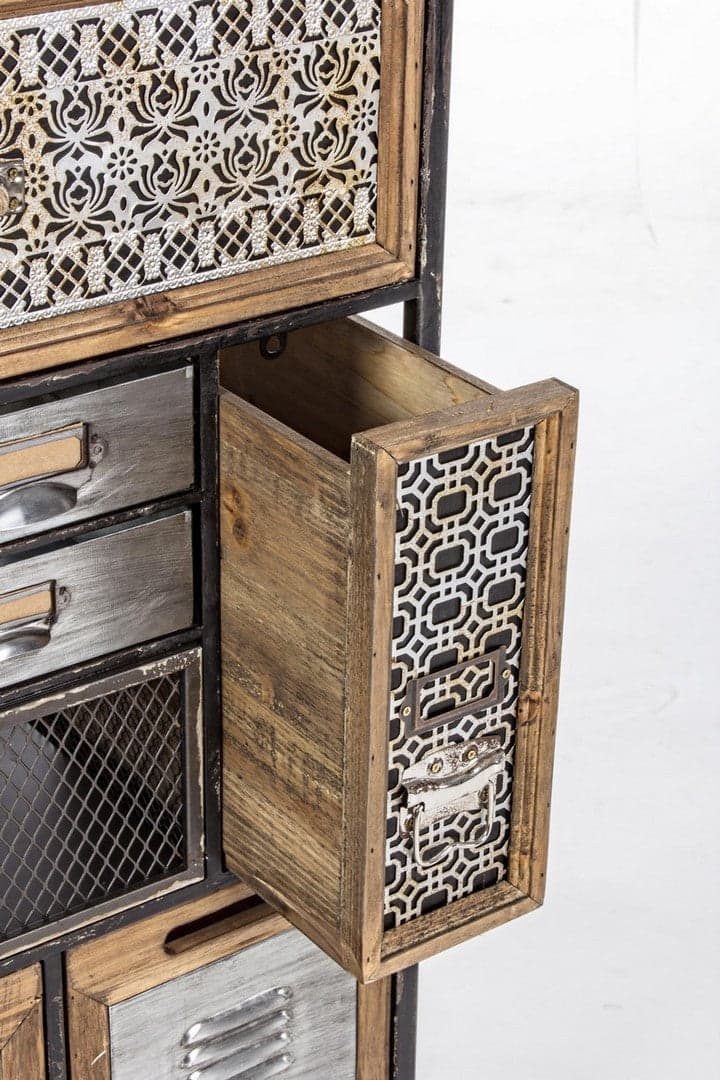 Cassettiera "Officina" per interno, con 25 Cassetti-1 Ante, 82 x 37.5 x 138.5 cm in Cassettiere Decor Space - Altamura, commercioVirtuoso.it