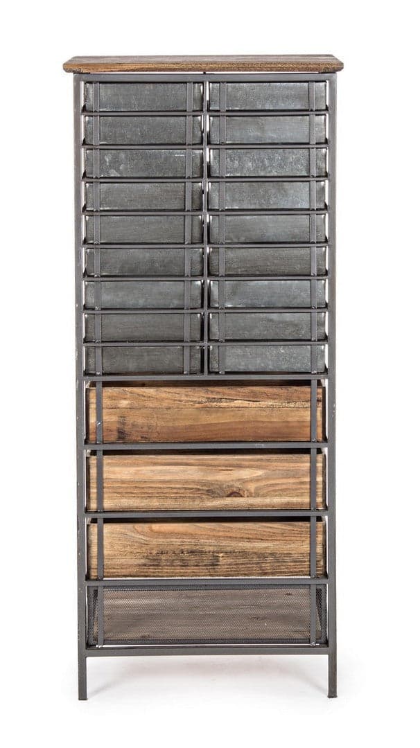 Cassettiera "Officina" per interno, con 25 Cassetti-1 Ante, 82 x 37.5 x 138.5 cm - 28