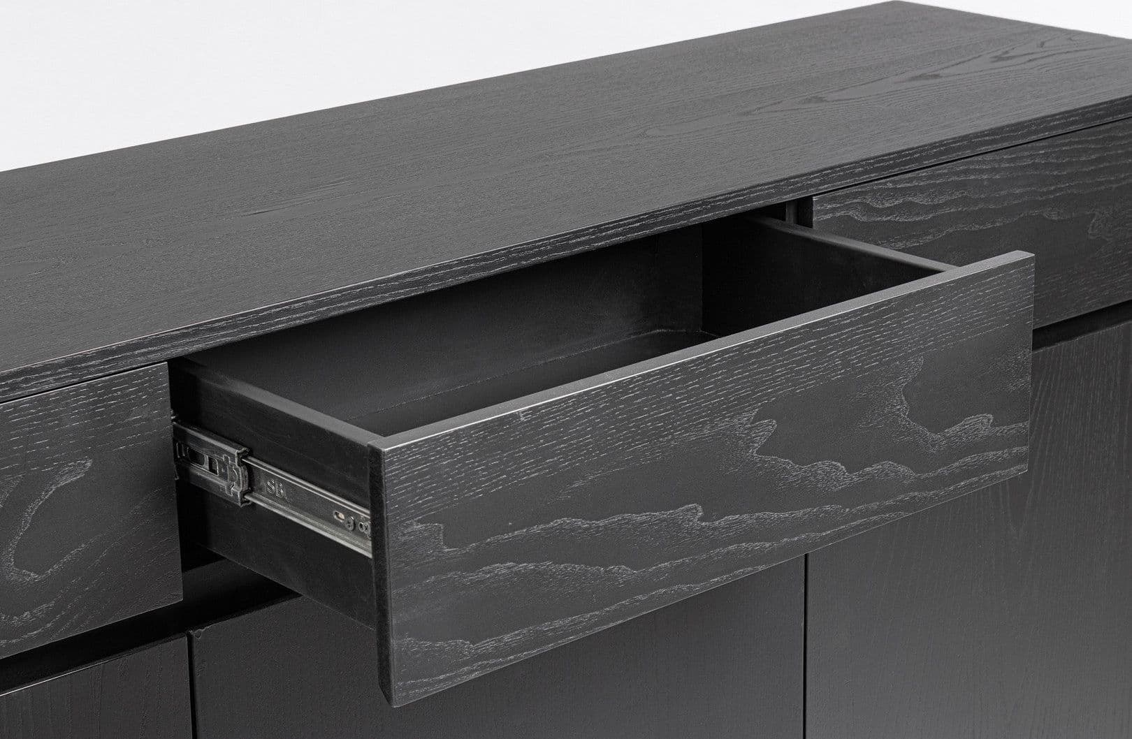 Mobile credenza "Widald" in mdf-legno di frassino, gambe in acciaio, per interno - 24