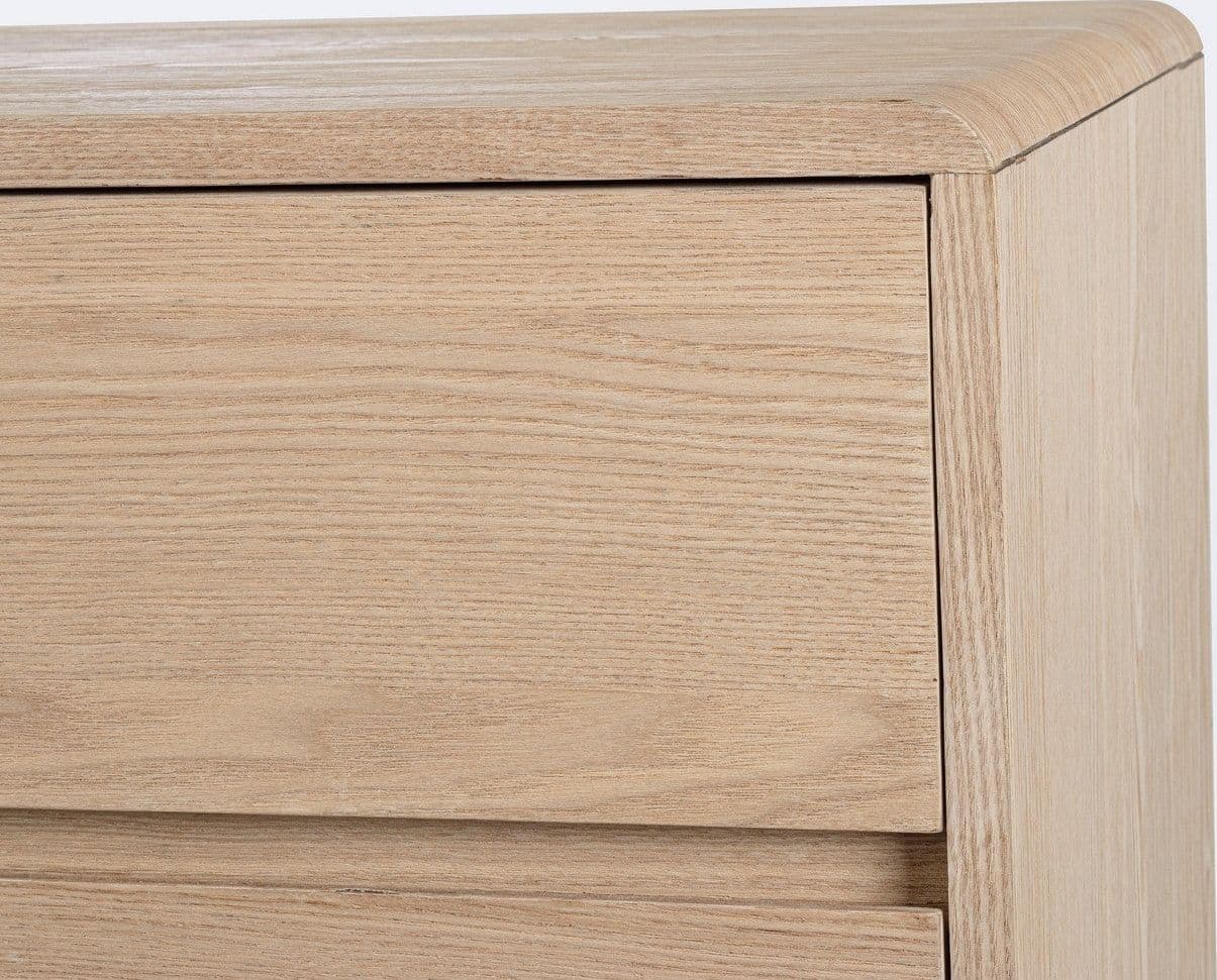 Mobile credenza "Widald" in mdf-legno di frassino, gambe in acciaio, per interno - 30