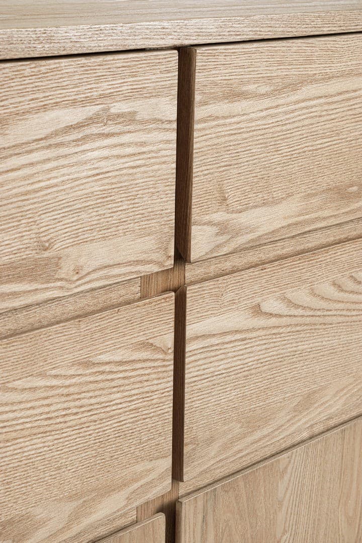 Mobile credenza "Widald" in mdf-legno di frassino, gambe in acciaio, per interno - 31