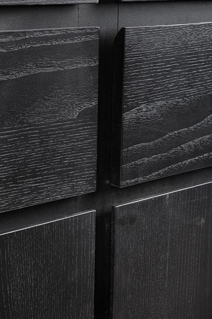 Mobile credenza "Widald" in mdf-legno di frassino, gambe in acciaio, per interno in Credenze Decor Space - Altamura, commercioVirtuoso.it