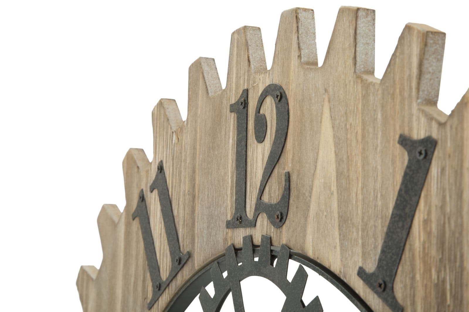Orologio con ingranaggi da parete in legno MDF e metallo per salotto e cucina in Orologi da parete Decor Space - Altamura, commercioVirtuoso.it