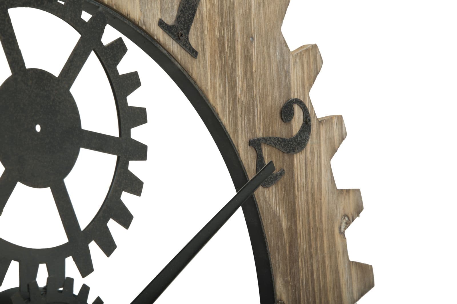 Orologio con ingranaggi da parete in legno MDF e metallo per salotto e cucina in Orologi da parete Decor Space - Altamura, commercioVirtuoso.it