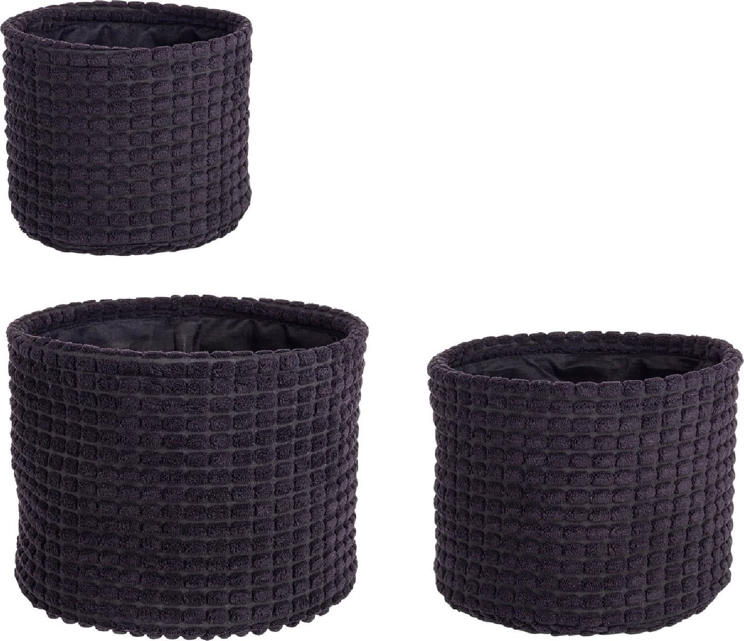 Set 3 porta oggetti "Nicky" alto in poliestere in Organizer per cassetti Decor Space - Altamura, commercioVirtuoso.it