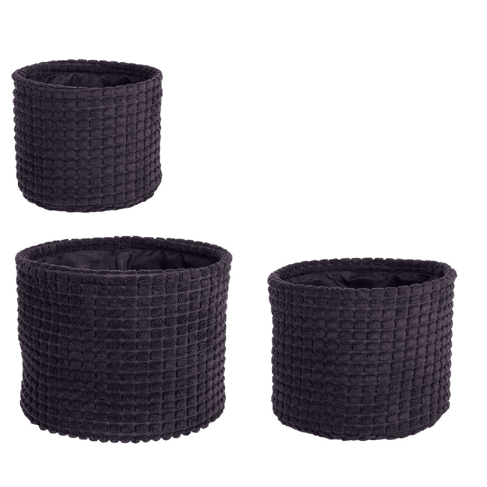 Set 3 porta oggetti "Nicky" alto in poliestere in Organizer per cassetti Decor Space - Altamura, commercioVirtuoso.it