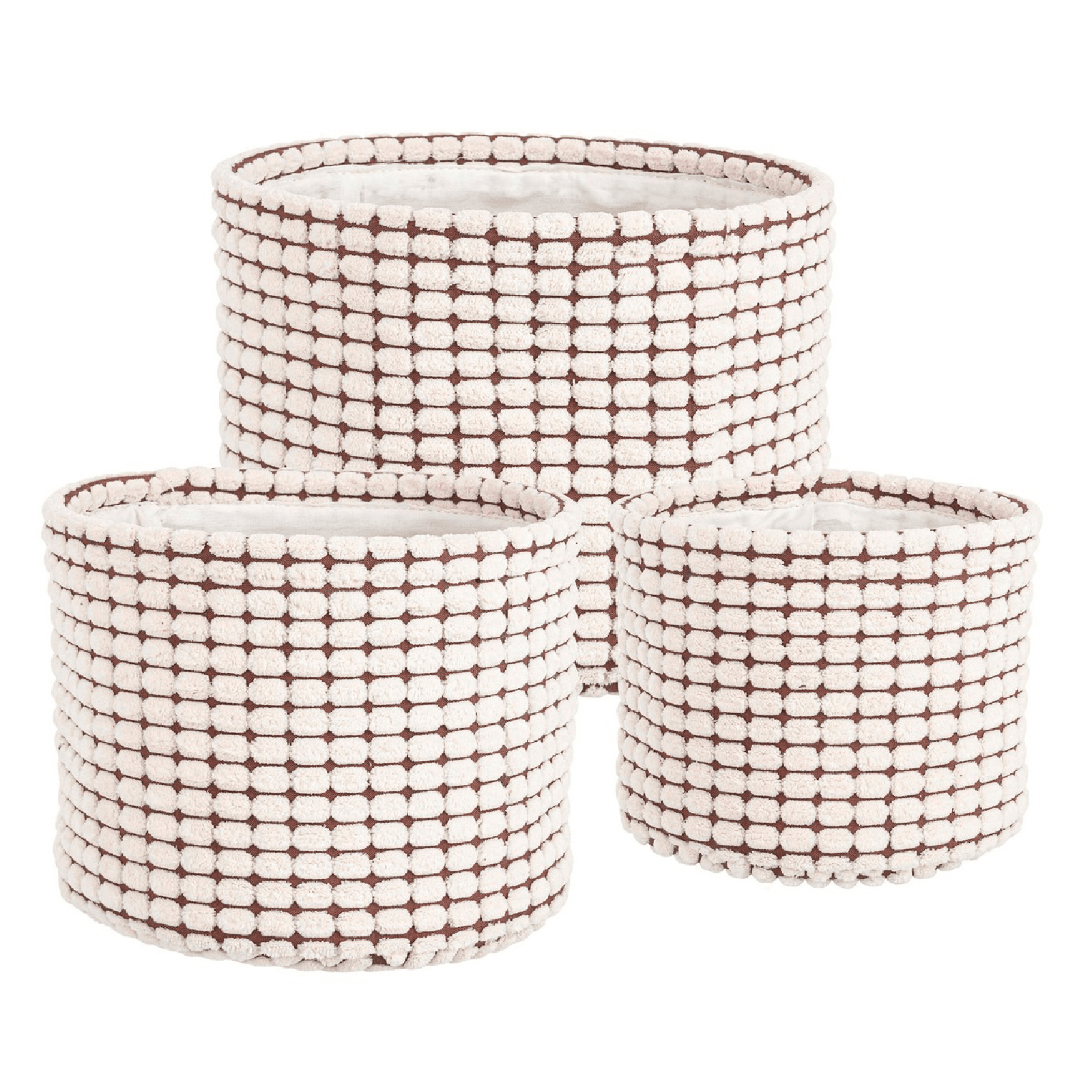 Set 3 porta oggetti "Nicky" alto in poliestere in Organizer per cassetti Decor Space - Altamura, commercioVirtuoso.it