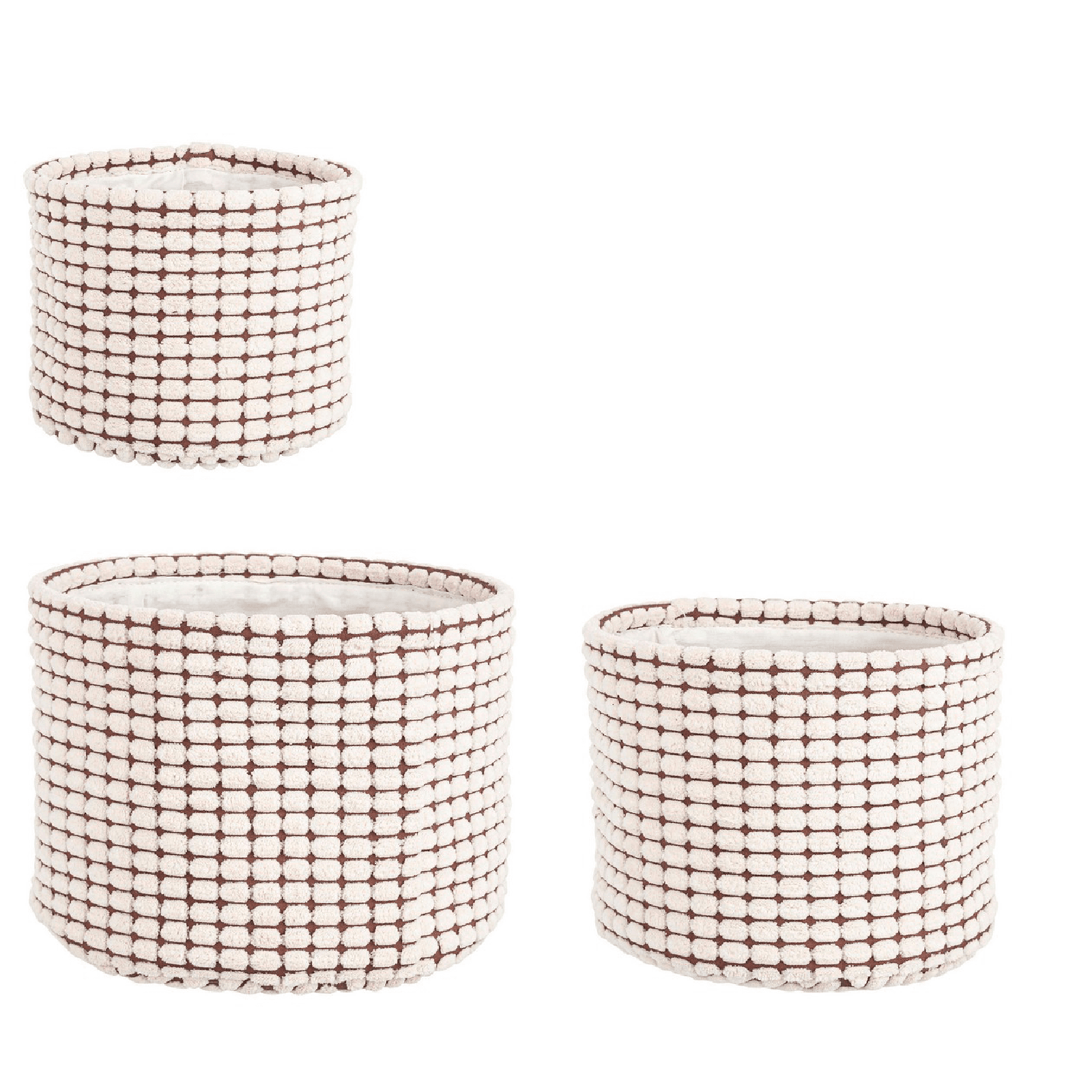 Set 3 porta oggetti "Nicky" alto in poliestere in Organizer per cassetti Decor Space - Altamura, commercioVirtuoso.it