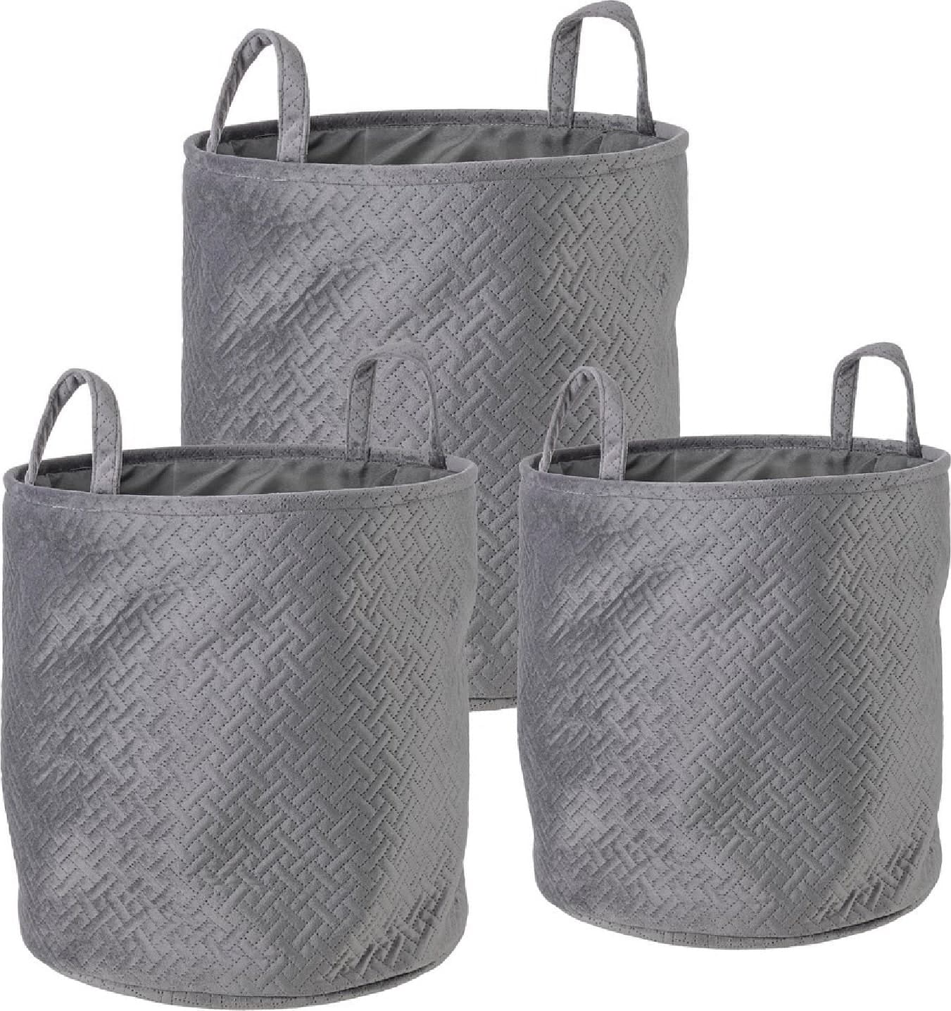 Set 3 porta oggetti 2 M "Averill" in poliestere in Organizer per cassetti Decor Space - Altamura, commercioVirtuoso.it