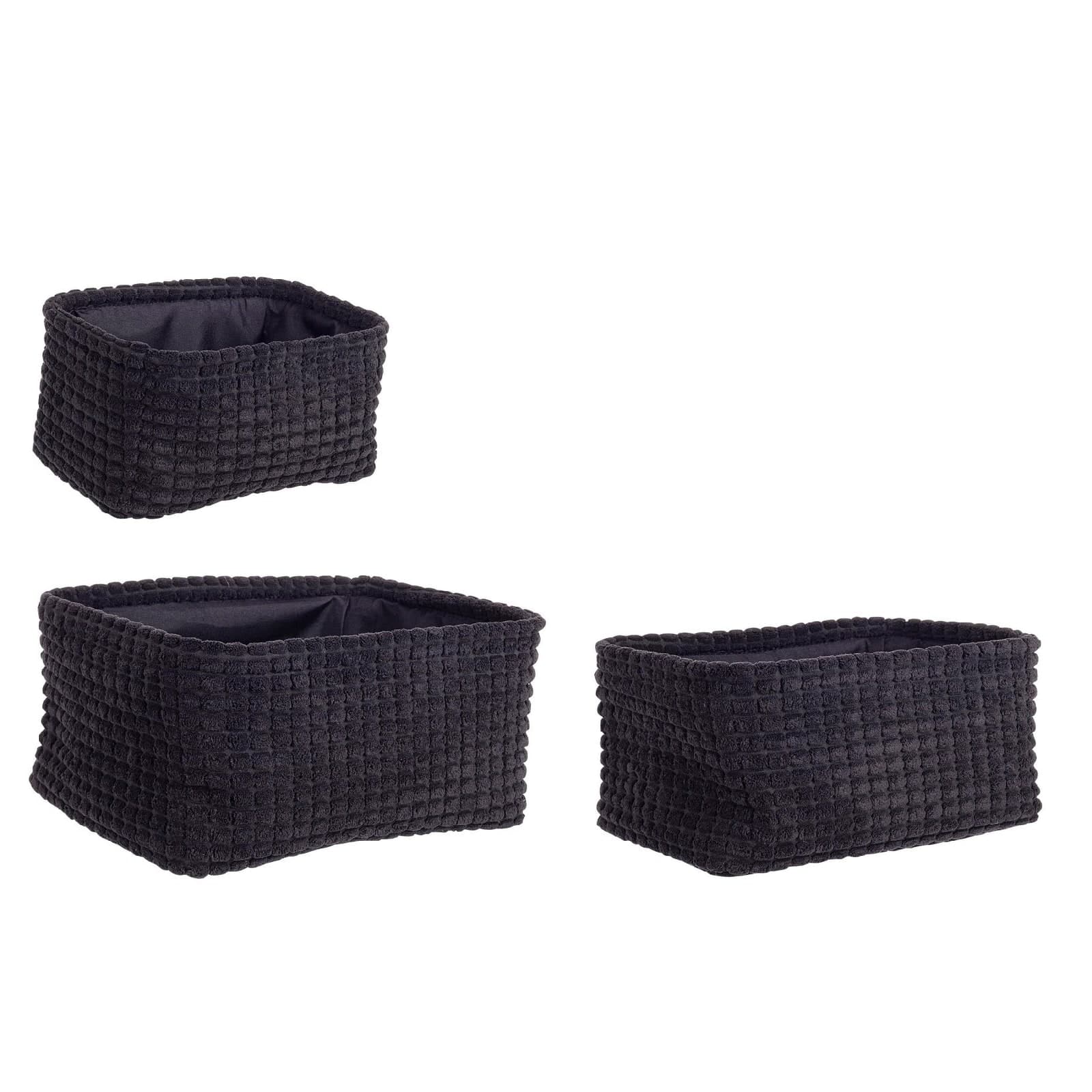 Set 3 porta oggetti "Nicky" in poliestere in Organizer per cassetti Decor Space - Altamura, commercioVirtuoso.it