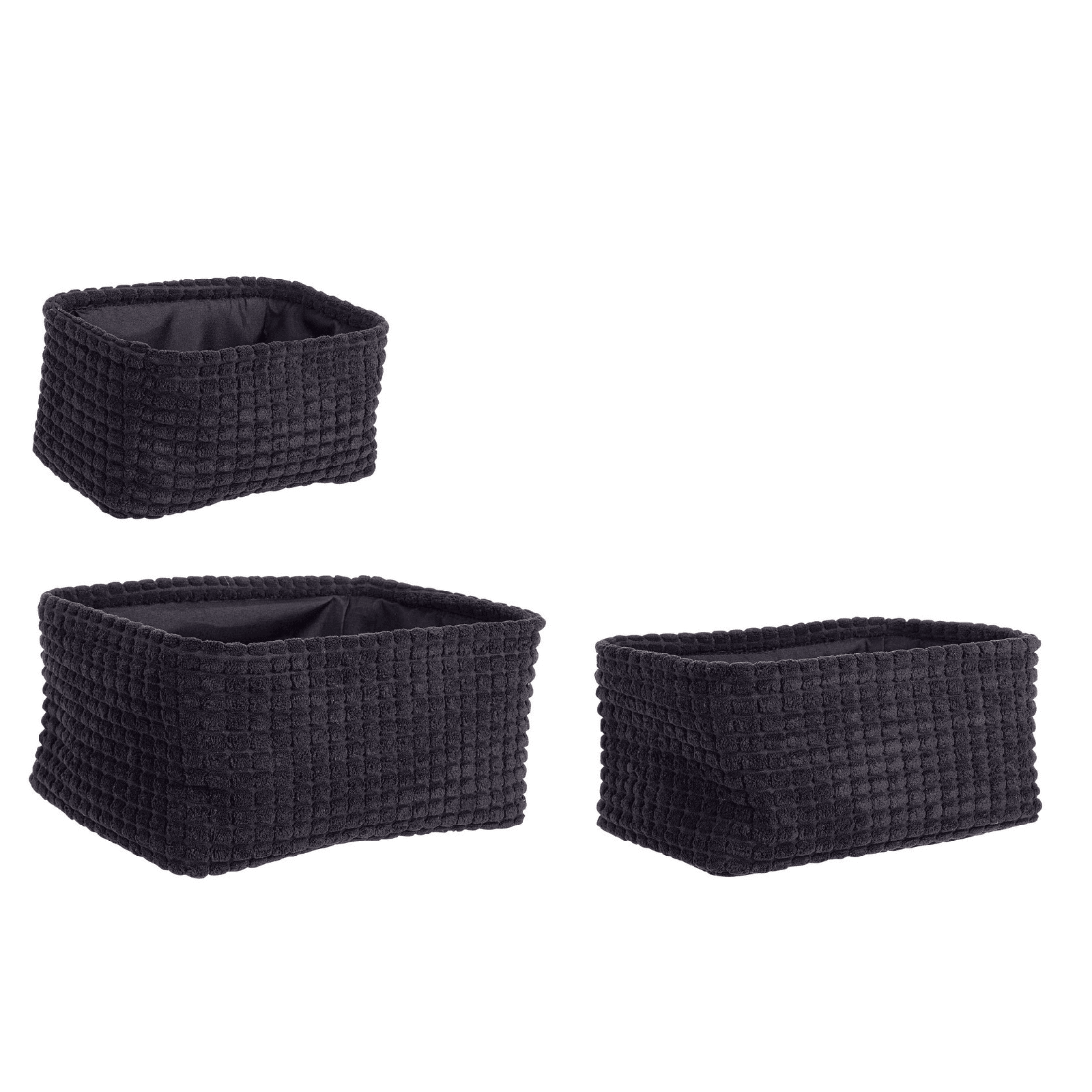 Set 3 porta oggetti "Nicky" in poliestere in Organizer per cassetti Decor Space - Altamura, commercioVirtuoso.it