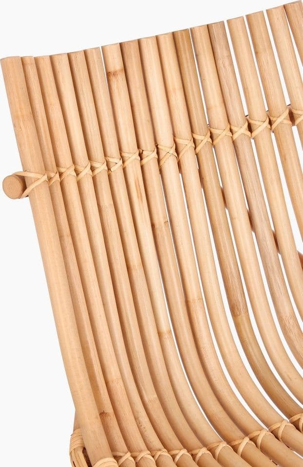 Sedia Lounge "Menendez" in rattan, finitura a base di nitrocellulosa in Sedie Decor Space - Altamura, commercioVirtuoso.it