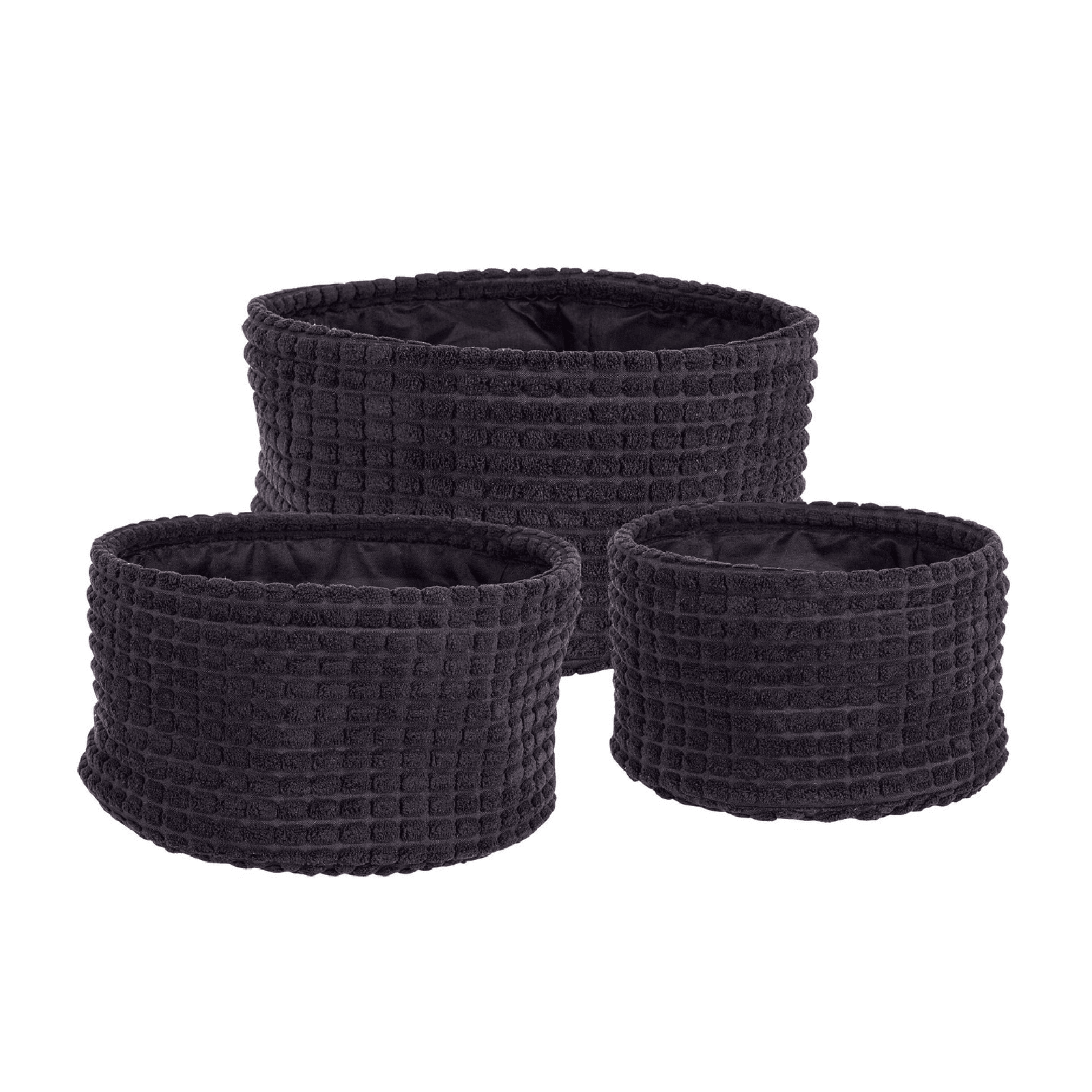 Set 3 porta oggetti "Nicky" in poliestere in Organizer per cassetti Decor Space - Altamura, commercioVirtuoso.it