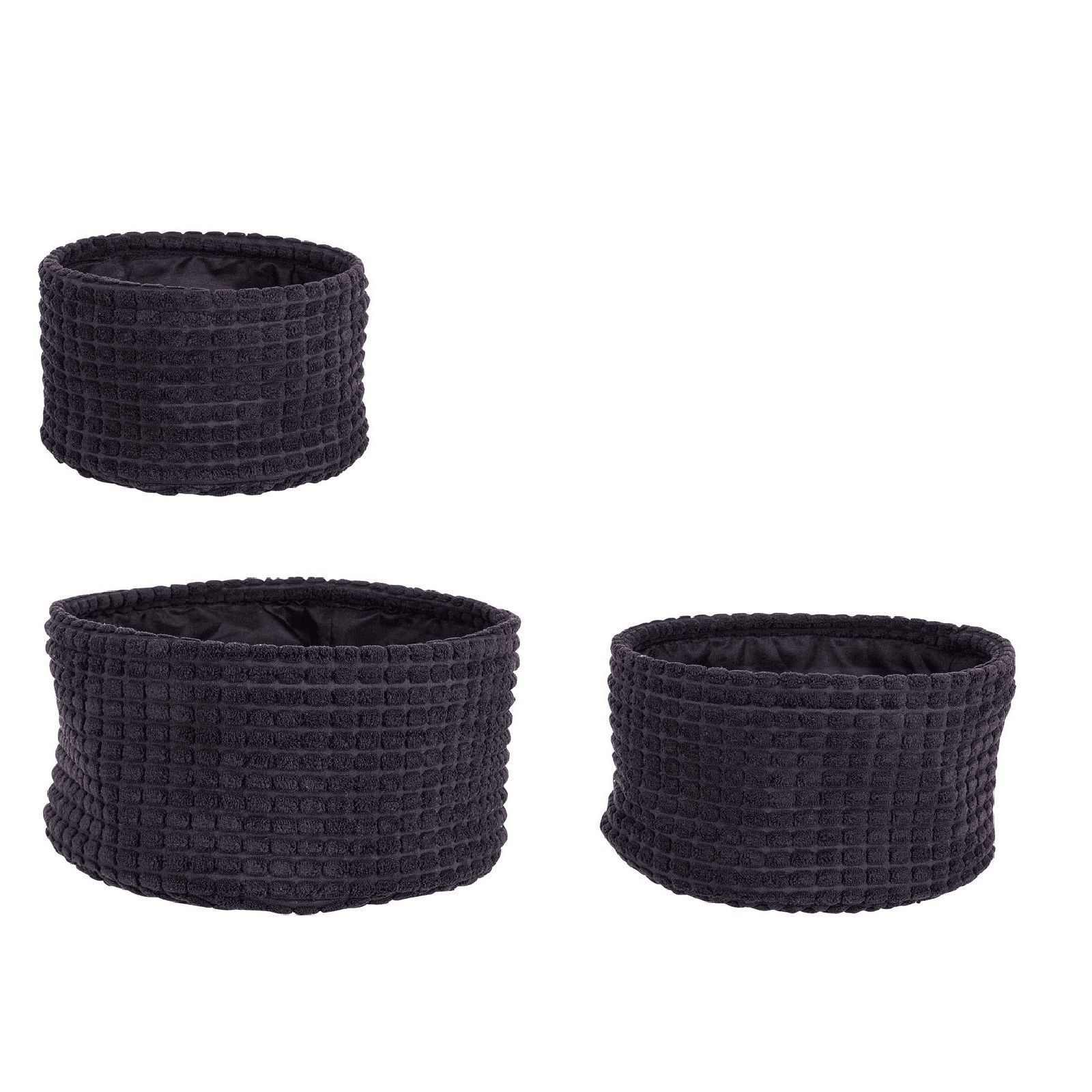 Set 3 porta oggetti "Nicky" in poliestere in Organizer per cassetti Decor Space - Altamura, commercioVirtuoso.it